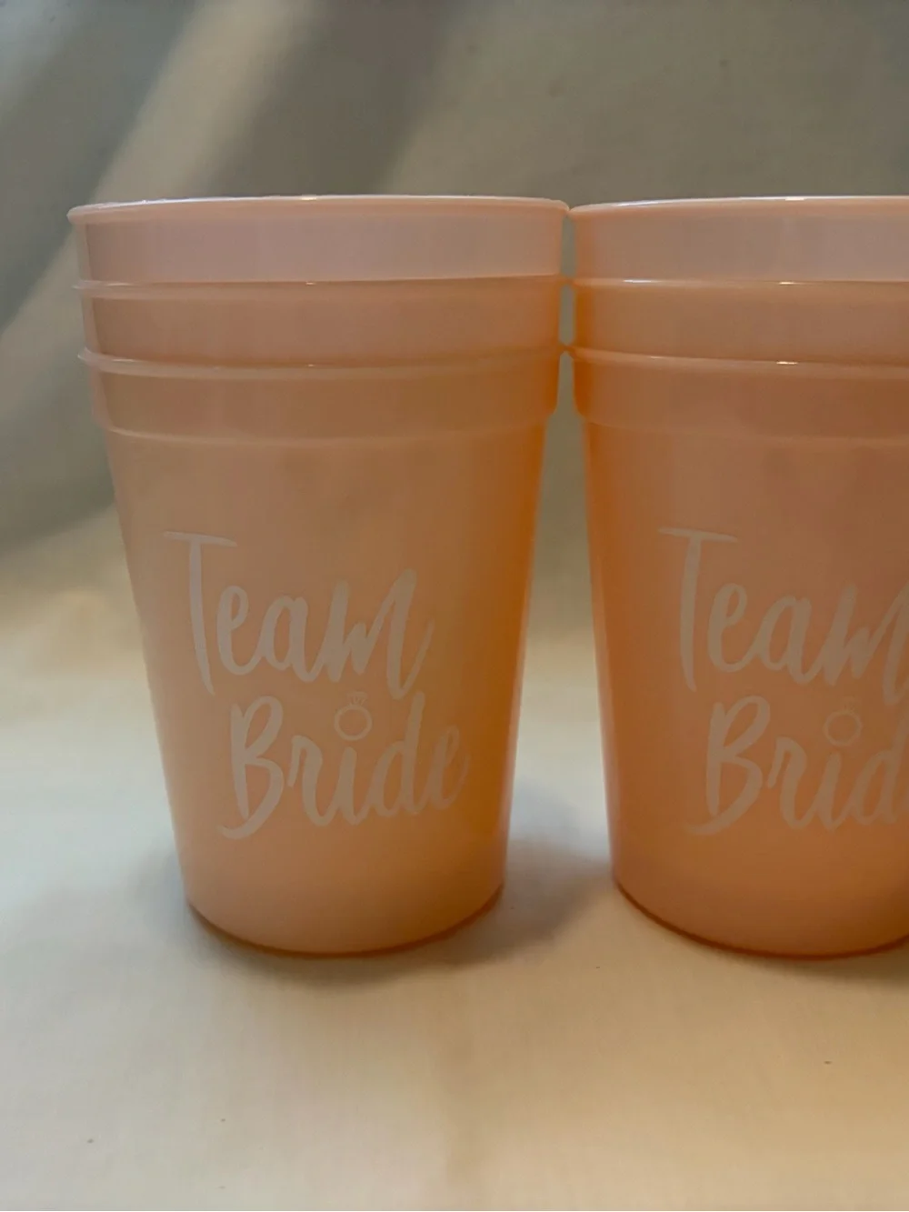 Team Bride Plastic Cups